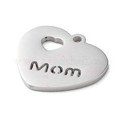 День матери не тускнеющие подвески из нержавеющей стали 304 STAS-N104-06P