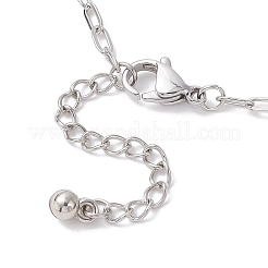 Цепочки-скрепки из нержавеющей стали 304 NJEW-JN05503