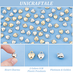 200шт 2-х цветные пластиковые подвески ccb CCB-UN0001-01