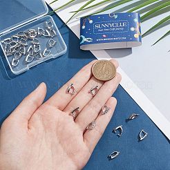 40 шт. латунные защелки на дужках KK-SC0003-55