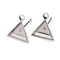 Серьги-гвоздики из нержавеющей стали 304&nbsp;STAS-J032-10