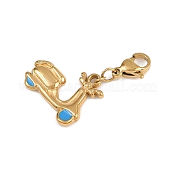 Подвесные украшения из эмали из нержавеющей стали 304&nbsp;STAS-G357-11G