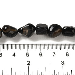 Натуральный черный агат бисер нитей&nbsp;G-NH0017-B04-02
