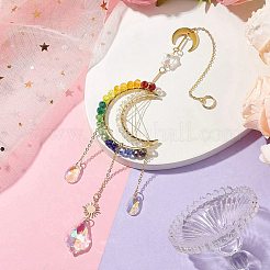 Стеклянные бусины в проволочной обертке&nbsp;HJEW-TA00204