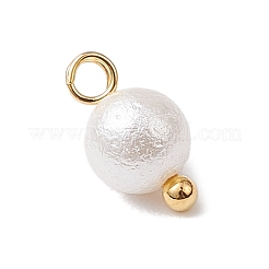 Круглые подвески из жемчужин с морщинистой текстурой PALLOY-JF03823-01