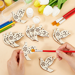 Украшения из деревянных подвесок своими руками WOOD-WH20007-02C