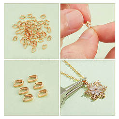 50 шт. латунные защелки на дужках KK-PH0005-17