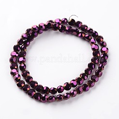 Гальванические стеклянные бусины&nbsp;EGLA-J137-6mm-A-FP02