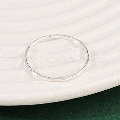 925 кольцо из стерлингового серебра без рисунка RJEW-P165-01A-S