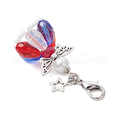 Подвеска в виде ангела из стеклянных бусин&nbsp;HJEW-MZ00201-03