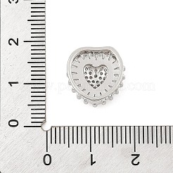 Латунные микро проложить кубического циркония слайд подвески ZIRC-I068-03P