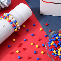 500шт прорезиненные силиконовые акриловые бусины с имитацией силикона OACR-SP0001-33E