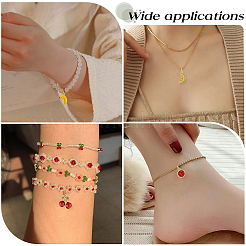 9 шт. 9 стиля латунных эмалевых подвесок&nbsp;KK-BBC0019-50