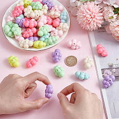 50 шт. Непрозрачные акриловые бусины&nbsp;MACR-ME0001-06