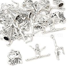 30 шт. 6 стиля подвески из сплава на тему черлидинга&nbsp;FIND-FP0001-34