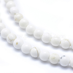 Бусины из натурального магнезита&nbsp;TURQ-G148-09-4mm