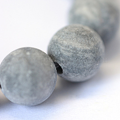 Матовая натуральная полихромная яшма/камень Пикассо/нити бус из яшмы Пикассо&nbsp;LS-G-E334-6mm-24