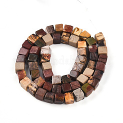 Натуральная полихромная яшма/камень Пикассо/нити бус из яшмы Пикассо&nbsp;G-T140-45A