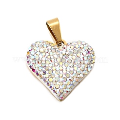 201 подвеска из нержавеющей стали и глины&nbsp;STAS-R166-02-G