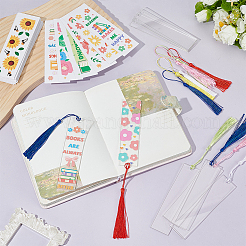Наборы для самостоятельного изготовления пластиковых закладок со смешанным узором&nbsp;DIY-PH0030-21