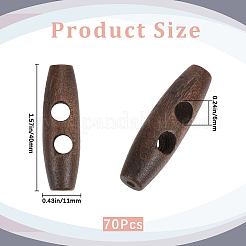 70 шт. пуговицы из натурального дерева&nbsp;WOOD-GF0002-28A