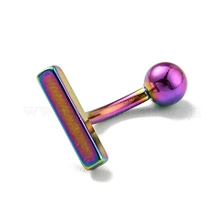 Изогнутая штанга Т-образной формы из нержавеющей стали марки 304&nbsp;AJEW-G041-04M