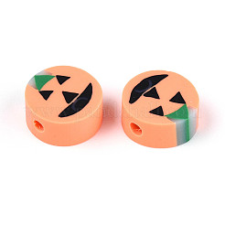 Хэллоуин бусины из полимерной глины ручной работы CLAY-T022-15C