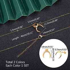 Комплекты украшений из нержавеющей стали 304 SJEW-UN0001-02