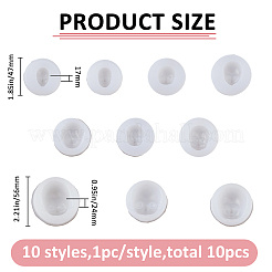 10 шт. 10 вида силиконовых форм для помадки&nbsp;DIY-FH0010-39