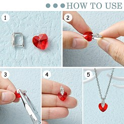 Антикоррозийное родиевое покрытие 925 стерлинговое серебро микропаве кубические цирконии подвески баилы STER-P034-21P