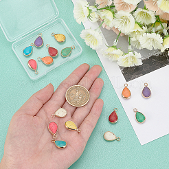 16 шт. подвески из синтетической бирюзы 8 цветов&nbsp;G-PH0001-52