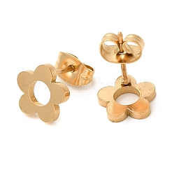 Серьги-гвоздики из нержавеющей стали 304 EJEW-I311-04B-G