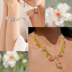 500 шт. Набор фурнитуры для изготовления украшений в виде листьев и цветов&nbsp;DIY-SC0031-74