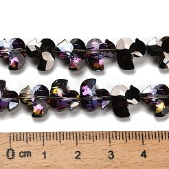 Стеклянные бусины с гальваническим покрытием &nbsp;EGLA-P066-03A-HP02