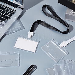 Прямоугольная пластиковая крышка держателя удостоверения личности&nbsp;AJEW-WH0556-03B