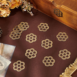 12 шт. латунные плоские шайбы KK-PH0013-58AB