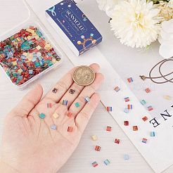 320шт 8 стеклянных бисера с 2 отверстиями SEED-SC0001-09