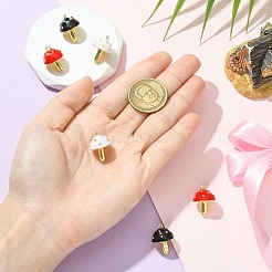 6шт 3 цвета латунные подвески с эмалью&nbsp;KK-CJ0003-61