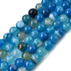 Натуральный полосатый агат / полосатый агат&nbsp;G-J371-01-8mm