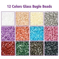 180 г двухцветных стеклярусных бусин SEED-YW0002-79