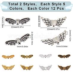 120шт 10 стиля бусины из сплава в тибетском стиле FIND-SC0009-29