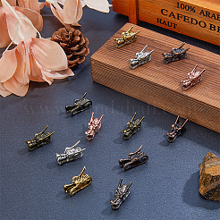 36 шт. 6 цвета тибетский стиль сплав европейские бусины PALLOY-FH0008-74