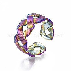 Кольца-манжеты в форме плетеной ленты&nbsp;RJEW-N038-019