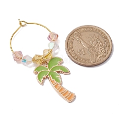 Подвески из эмали из сплава смешанной формы AJEW-JO00253