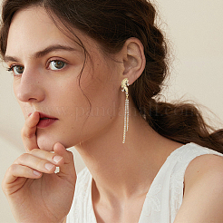 10 шт. латунная фурнитура для сережек-гвоздиков с микропаве из кубического циркония&nbsp;KK-BBC0020-35