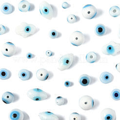 80шт 8 стиля бусины ручной работы лэмпворк «Сглаз» LAMP-FS0001-38A