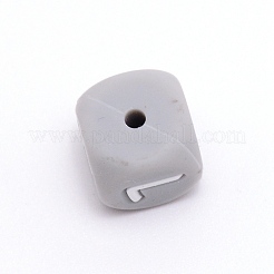 Силиконовые бусины с алфавитом для изготовления браслетов или ожерелий SIL-TAC001-01A-L