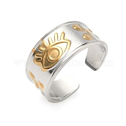 Открытые кольца манжеты из нержавеющей стали 304&nbsp;RJEW-Z121-02GP-05