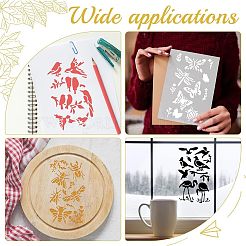 4шт 4 трафарета для резки нержавеющей стали DIY-FG0002-21