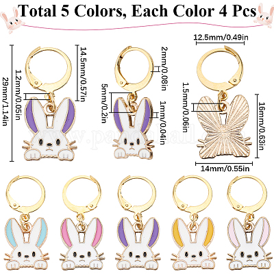 Подвесные украшения из сплава эмали HJEW-SC00049-1